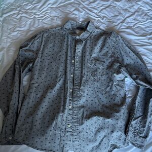 Life After Denim Men's Gray Patterned Shirt